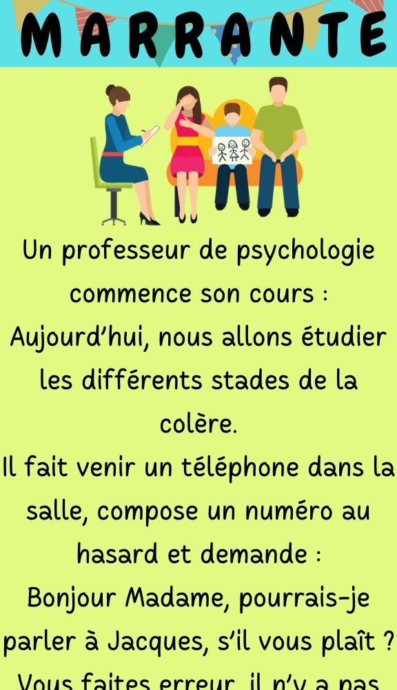 Un professeur de psychologie commence son cours