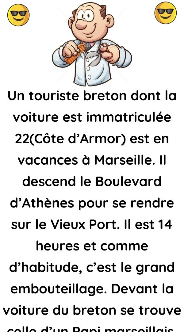 Un touriste breton dont la voiture est immatriculée