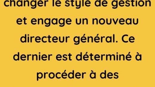 Une entreprise décide de changer le style