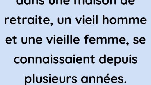 Deux personnes vivant dans une maison de retraite