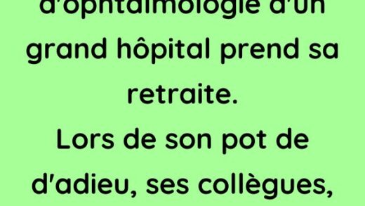 Le patron du service d'ophtalmologie