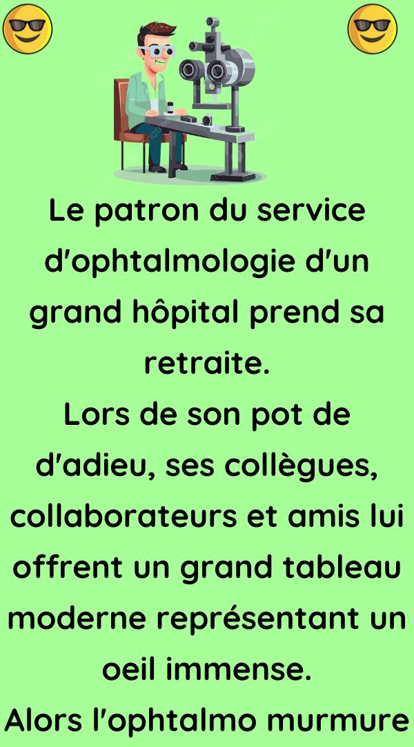 Le patron du service d'ophtalmologie