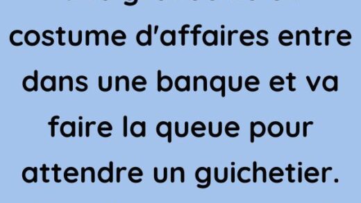 Une grenouille entre dans une banque