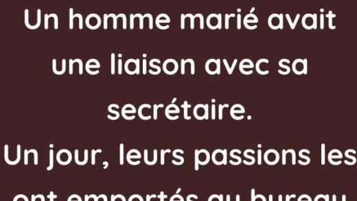 Un homme marié ayant une liaison avec sa secrétaire