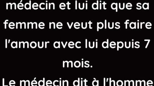 Un homme vient chez son medecin