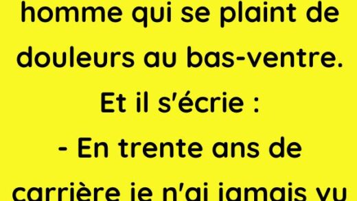 Un médecin examine un homme qui se plaint