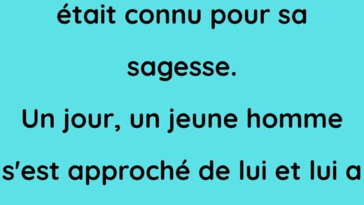 Un vieil homme connu pour sa sagesse