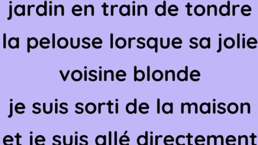 Une voisine blonde attirante