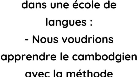 Un couple se presente dans une ecole de langues