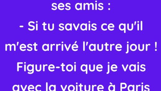Un gars raconte a l'un de ses amis